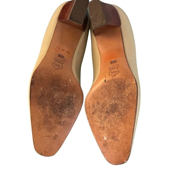 Kurt Geiger womens shoes cream  pump 2’ block heel classic size 10 - Picture 6 of 7